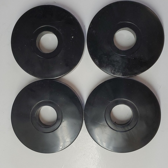 HDX 4 in 4-Piece Swivel Casters with Bumpers - Picture 4 of 6